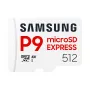 microSDXC atmiņas karte Samsung P9 Express 512 GB, UHS-I, lasīšana 800 MB/s, V30, U1, balta