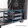 Datora korpuss CHIEFTEC CI-03B-OP Cube melns — Cube formas faktors, atbalsta Micro ATX/Mini-ITX, 2x3,5 collu + 2x2,5 collu nodalījumi, 1x200 mm priekšējais ventilators