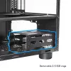 Datora korpuss CHIEFTEC CI-03B-OP Cube melns — Cube formas faktors, atbalsta Micro ATX/Mini-ITX, 2x3,5 collu + 2x2,5 collu nodalījumi, 1x200 mm priekšējais ventilators