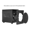 Datora korpuss CHIEFTEC CI-03B-OP Cube melns — Cube formas faktors, atbalsta Micro ATX/Mini-ITX, 2x3,5 collu + 2x2,5 collu nodalījumi, 1x200 mm priekšējais ventilators