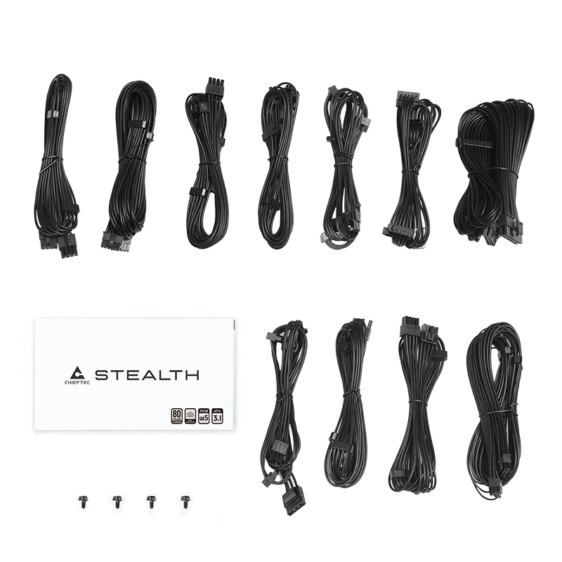 Barošanas bloks CHIEFTEC Stealth Vega M Series SPX-1200-FC 1200W 24-pin ATX 80 PLUS Platinum melns 135 mm ventilators