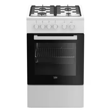 Beko FSS52020DW Brīvi stāvoša plīts Elektriskā Gāze Balta