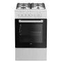 Beko FSS52020DW Brīvi stāvoša plīts Elektriskā Gāze Balta