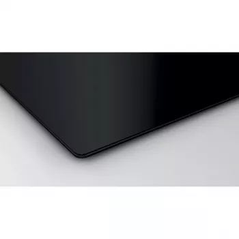 Indukcijas plīts virsma Bosch Serie 4 PUE611BB5D, 4 zonu bezrāmja, melna, 59,2×51 mm, stikla keramika, skārienvadība