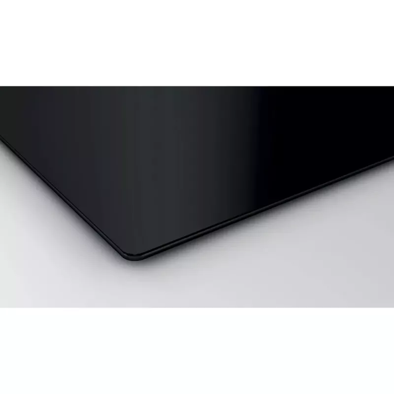 Indukcijas plīts virsma Bosch Serie 4 PUE611BB5D, 4 zonu bezrāmja, melna, 59,2×51 mm, stikla keramika, skārienvadība