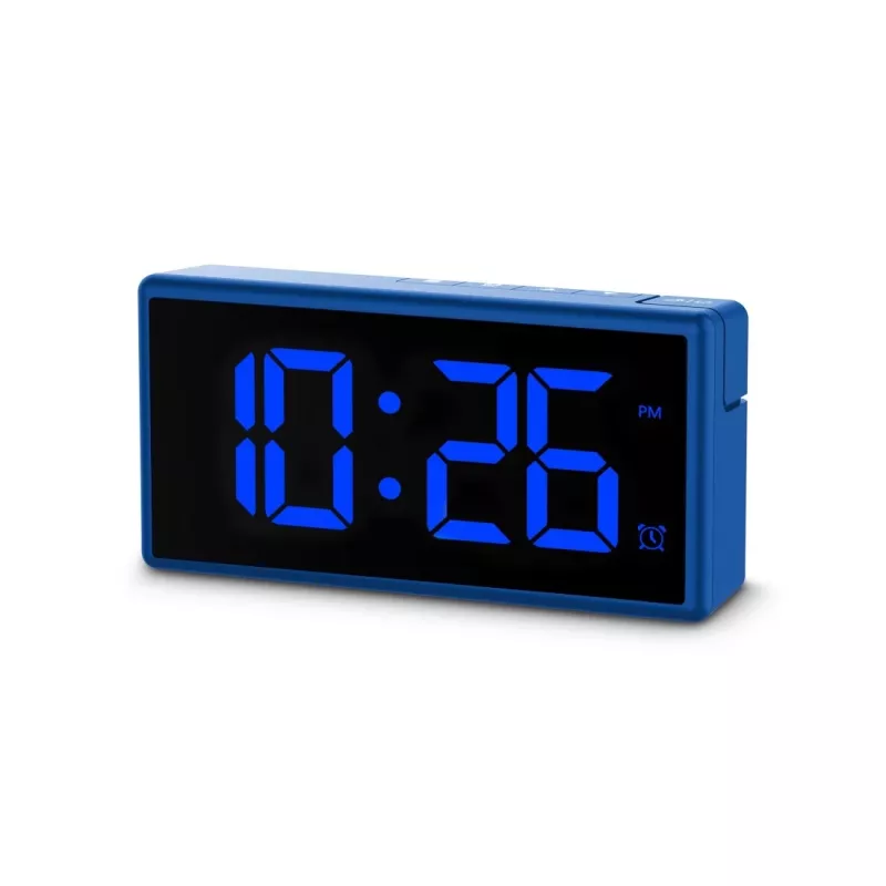 Digitālais modinātājs Hama Ibiza Blue LCD Baterija USB 150x34x73mm