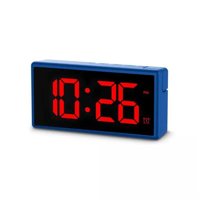 Digitālais modinātājs Hama Ibiza Blue LCD Baterija USB 150x34x73mm
