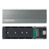 SSD korpuss ADATA EC680 pelēks M.2 USB Type-C PCIe