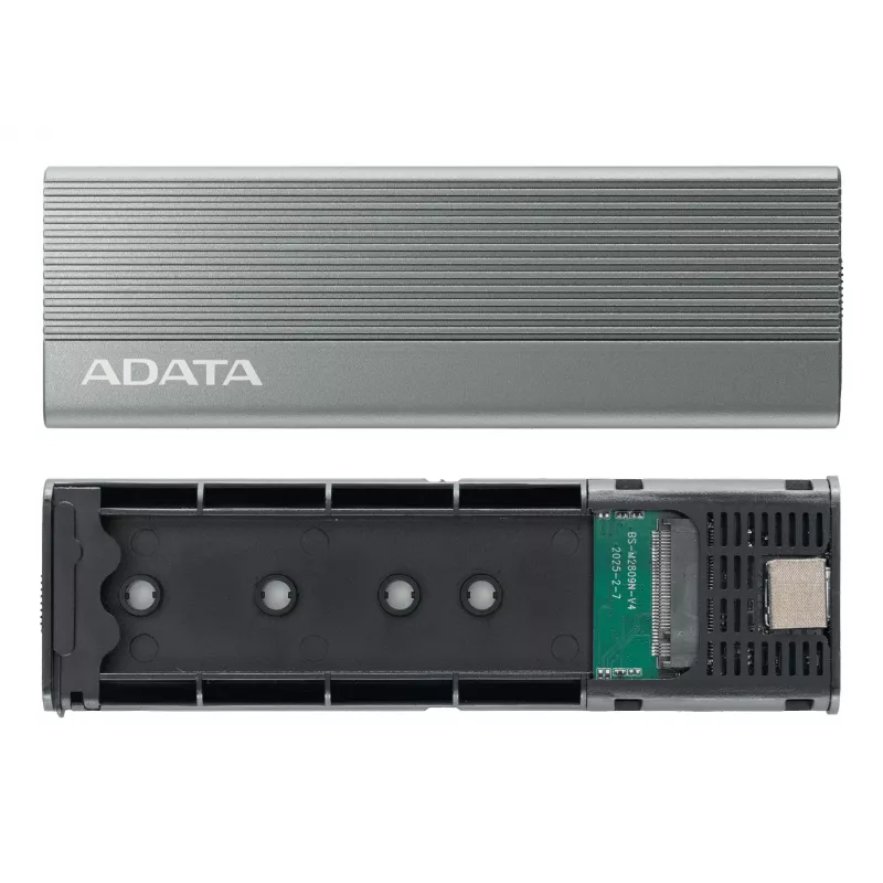 SSD korpuss ADATA EC680 pelēks M.2 USB Type-C PCIe