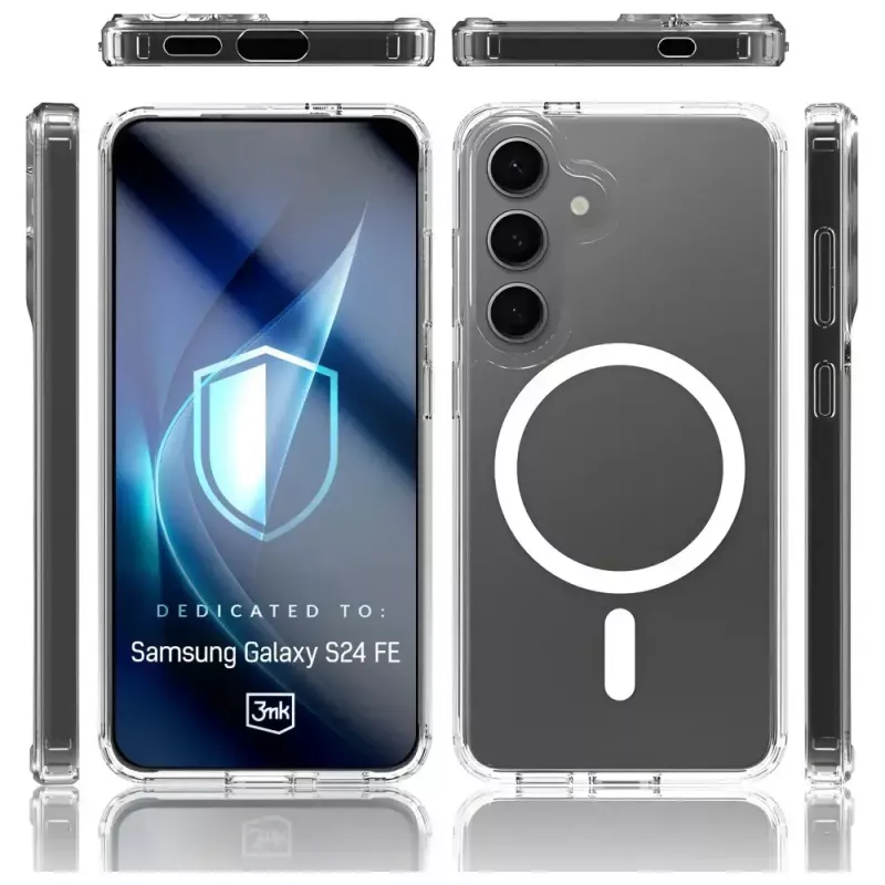 Aizsargājošs tālruņa maciņš 3MK Armor MagCase Samsung Galaxy S24 FE — izturīgs, plāns dizains