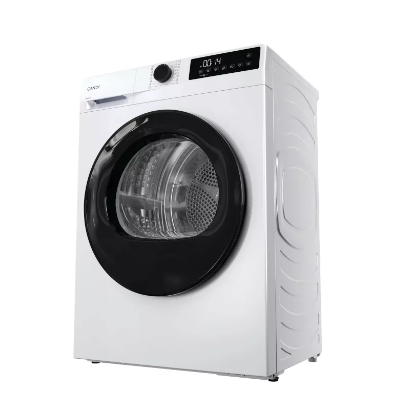 Veļas žāvētājs CANDY GD 9N2B-S — brīvstāvošs, ar priekšējo ielādi, siltumsūknis, 9 kg, balts