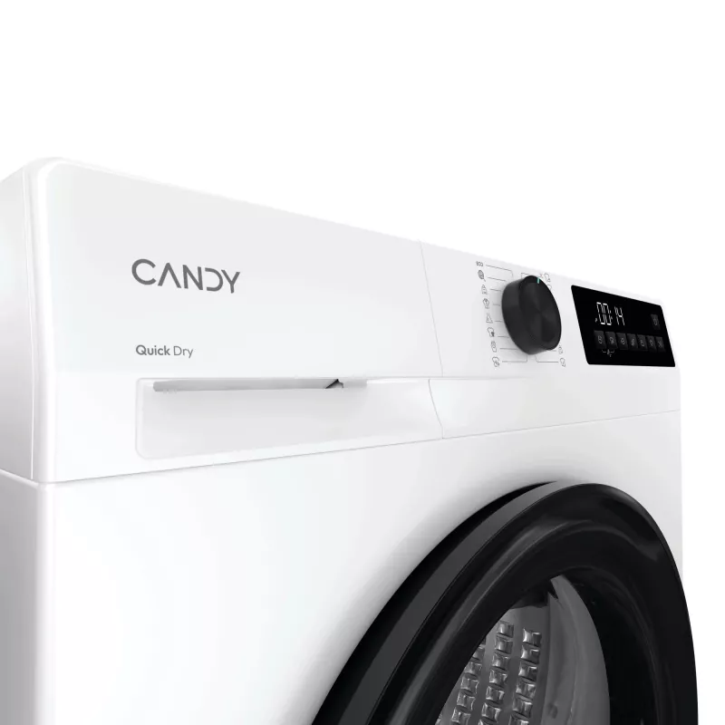 Veļas žāvētājs CANDY GD 9N2B-S — brīvstāvošs, ar priekšējo ielādi, siltumsūknis, 9 kg, balts