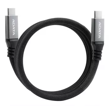 USB-C uz USB-C datu kabelis ADATA CACCU3-100W-100AN-BK — USB 3.2 Gen 2 (10 Gbit/s), 1 m, melns