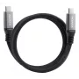 USB-C uz USB-C datu kabelis ADATA CACCU3-100W-100AN-BK — USB 3.2 Gen 2 (10 Gbit/s), 1 m, melns
