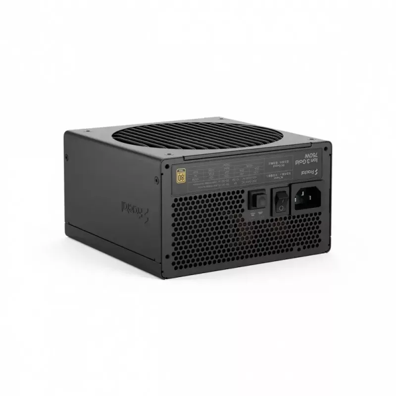 Barošanas bloks fractal design FDE Ion 3 GOLD 750W 80+ GOLD Melns, modulārs ATX, 750W izeja