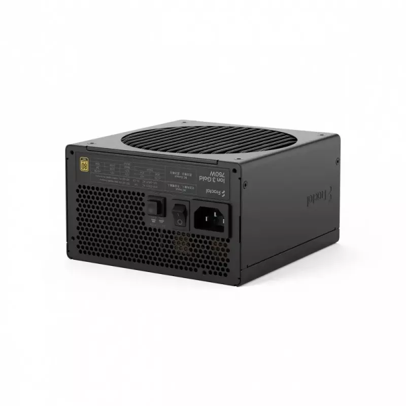 Barošanas bloks fractal design FDE Ion 3 GOLD 750W 80+ GOLD Melns, modulārs ATX, 750W izeja