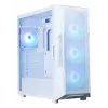 PC Case ZALMAN i3 NEO ARGB V2 balta Midi Tower, Tempered Glass, 3x120 mm Front Fans, Supports ATX/Mini-ITX