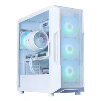 PC Case ZALMAN i3 NEO ARGB V2 balta Midi Tower, Tempered Glass, 3x120 mm Front Fans, Supports ATX/Mini-ITX