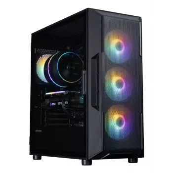 ZALMAN Mid Tower PC Case I3 NEO V2, melns, 4x RGB ventiļi, ATX/microATX atbalsts