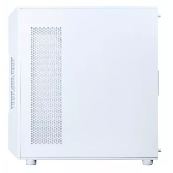 Datora korpuss Zalman I3 NEO V2 balta Midi Tower, ATX/Mini-ITX, rūdīts stikls, 3x120mm priekšējie ventilatori, USB 3.2 Gen1
