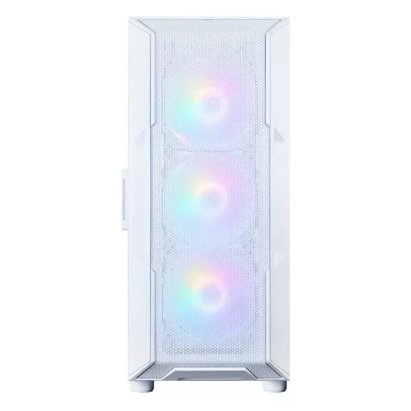 Datora korpuss Zalman I3 NEO V2 balta Midi Tower, ATX/Mini-ITX, rūdīts stikls, 3x120mm priekšējie ventilatori, USB 3.2 Gen1