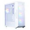 Datora korpuss Zalman I3 NEO V2 balta Midi Tower, ATX/Mini-ITX, rūdīts stikls, 3x120mm priekšējie ventilatori, USB 3.2 Gen1