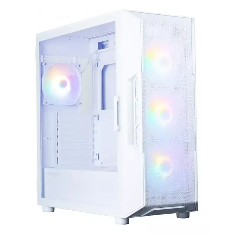 Datora korpuss Zalman I3 NEO V2 balta Midi Tower, ATX/Mini-ITX, rūdīts stikls, 3x120mm priekšējie ventilatori, USB 3.2 Gen1