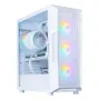 Datora korpuss Zalman I3 NEO V2 balta Midi Tower, ATX/Mini-ITX, rūdīts stikls, 3x120mm priekšējie ventilatori, USB 3.2 Gen1