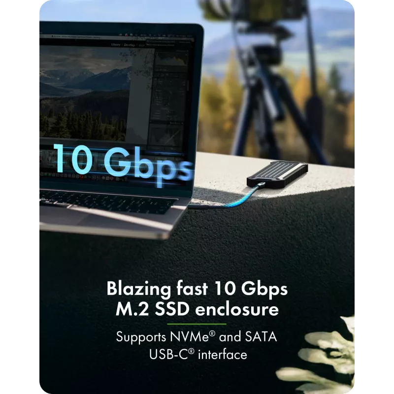 Piederums: icybox IB-1827MCP-C31 M.2 NVMe un SATA divu ligzdu adapteris