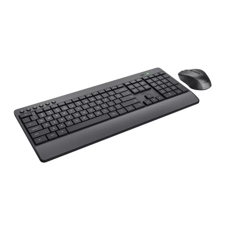 Trust Trezo klaviatūra ar peli Iekļauta pele Universāls RF Bezvadu QWERTY US English Melns