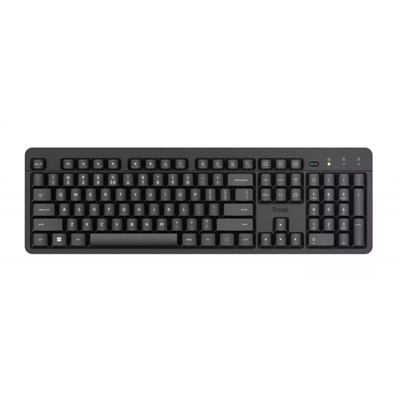 Trust Ody II klaviatūra Birojs RF Bezvadu QWERTY US English Melna