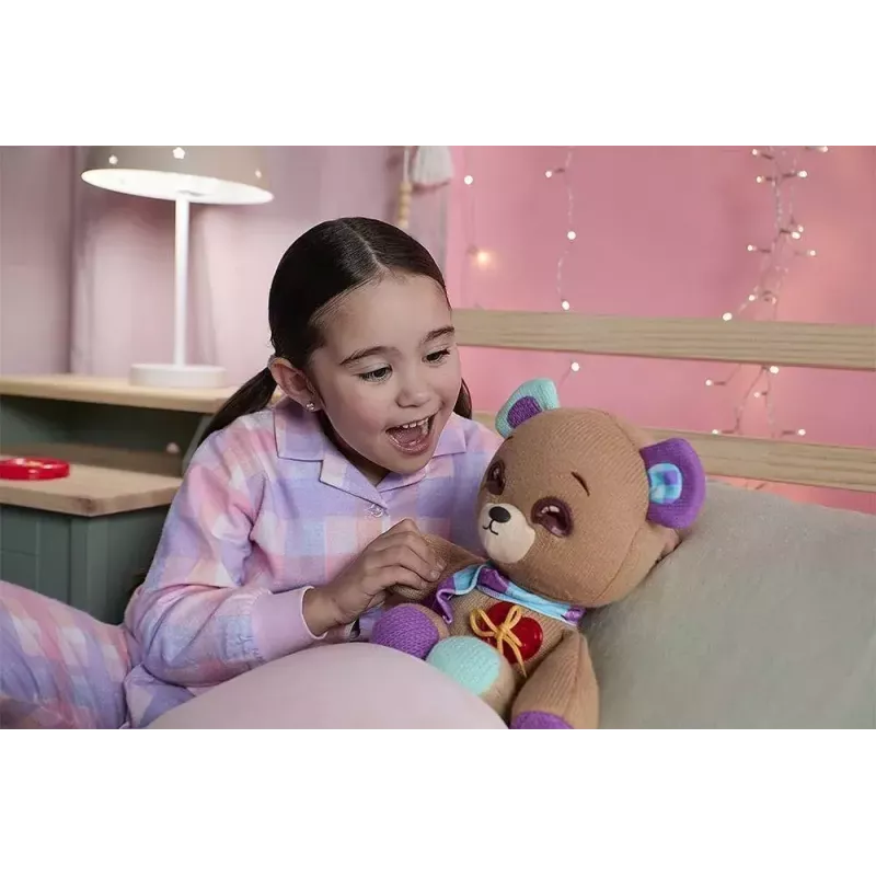 Plīša interaktīvā maskota Cobi Thready Bear — ar kustību aktivizējama rotaļlieta ar skaņu un sensoriem