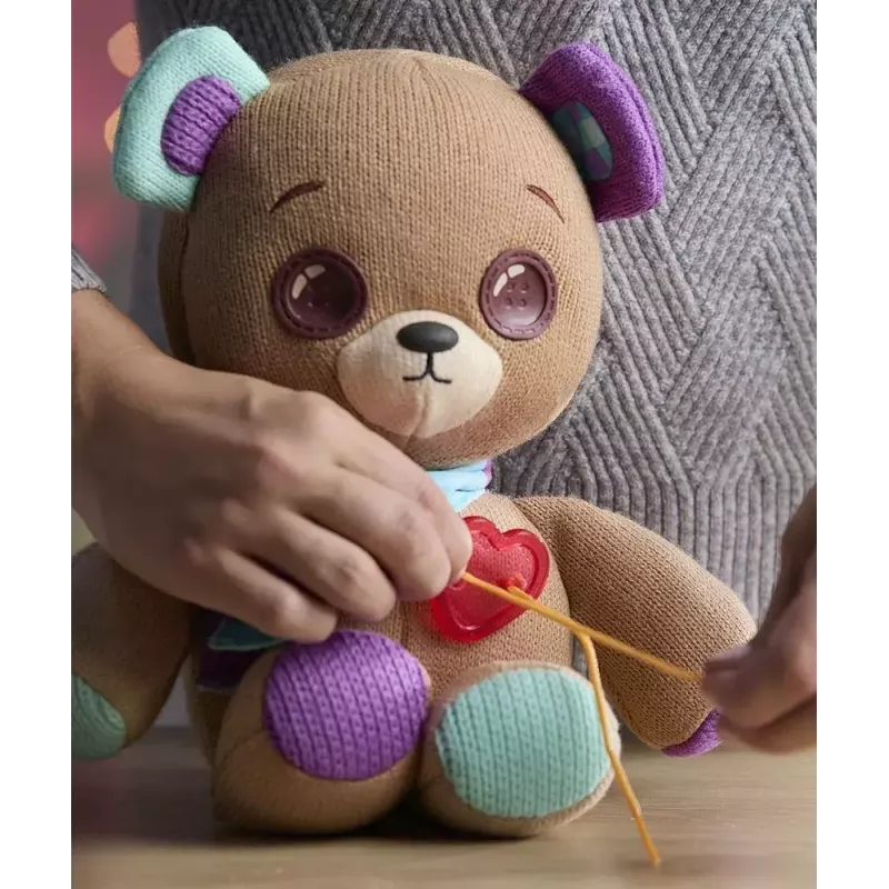Plīša interaktīvā maskota Cobi Thready Bear — ar kustību aktivizējama rotaļlieta ar skaņu un sensoriem