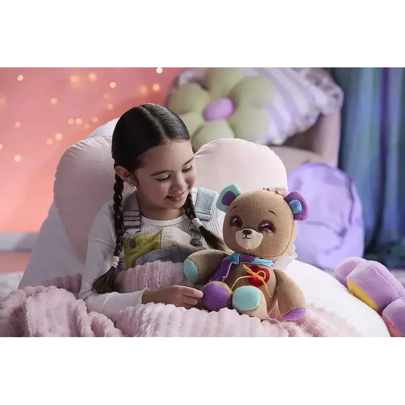 Plīša interaktīvā maskota Cobi Thready Bear — ar kustību aktivizējama rotaļlieta ar skaņu un sensoriem