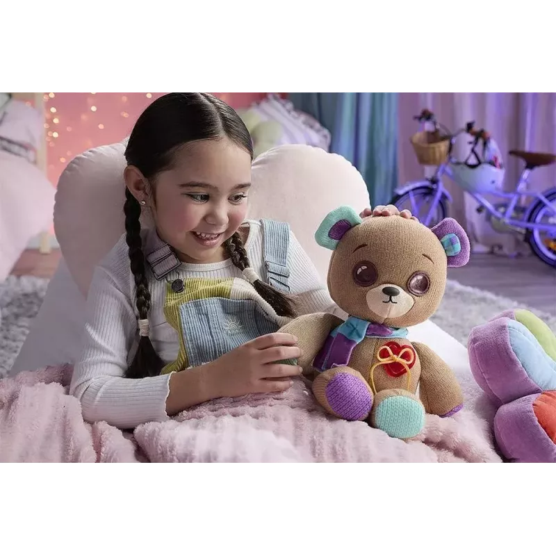 Plīša interaktīvā maskota Cobi Thready Bear — ar kustību aktivizējama rotaļlieta ar skaņu un sensoriem