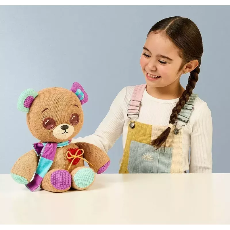 Plīša interaktīvā maskota Cobi Thready Bear — ar kustību aktivizējama rotaļlieta ar skaņu un sensoriem