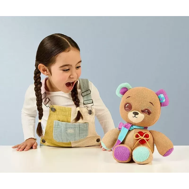 Plīša interaktīvā maskota Cobi Thready Bear — ar kustību aktivizējama rotaļlieta ar skaņu un sensoriem