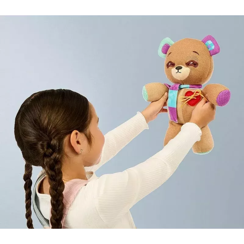 Plīša interaktīvā maskota Cobi Thready Bear — ar kustību aktivizējama rotaļlieta ar skaņu un sensoriem