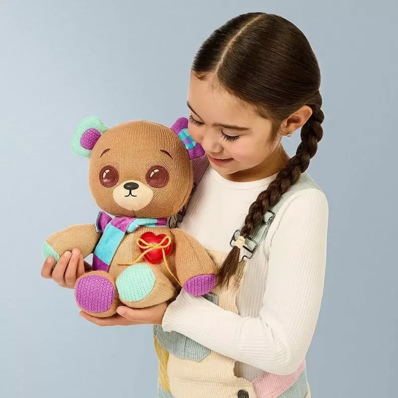 Plīša interaktīvā maskota Cobi Thready Bear — ar kustību aktivizējama rotaļlieta ar skaņu un sensoriem