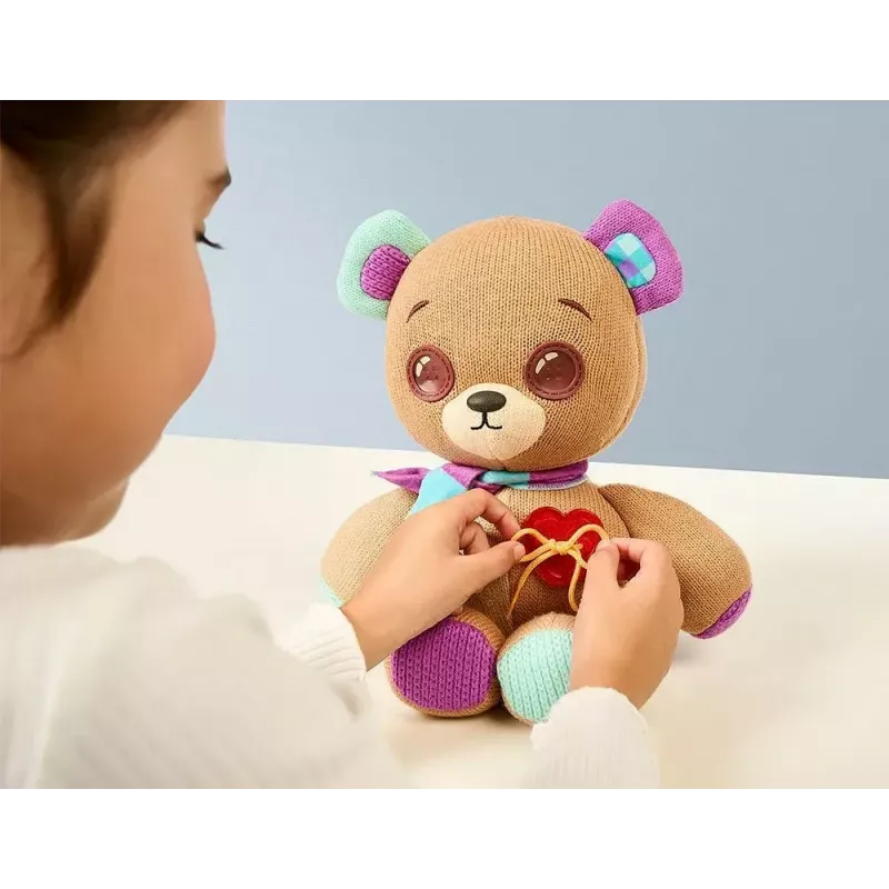Plīša interaktīvā maskota Cobi Thready Bear — ar kustību aktivizējama rotaļlieta ar skaņu un sensoriem