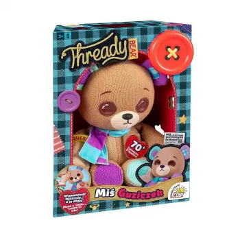 Plīša interaktīvā maskota Cobi Thready Bear — ar kustību aktivizējama rotaļlieta ar skaņu un sensoriem