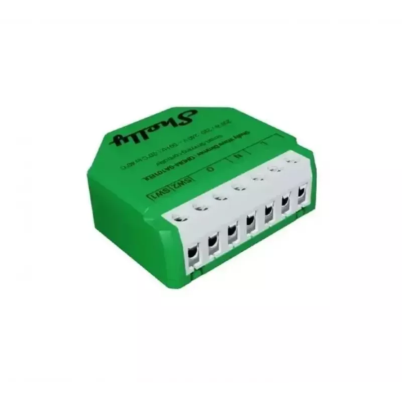 Shelly Wave Dimmer EU LR viedais dimmera kontrolieris — 2 kanālu, bez neitrāles, 220–240 V, LED līdz 150 W, kvēlspuldzes līdz 200 W, 864–868,4 MHz