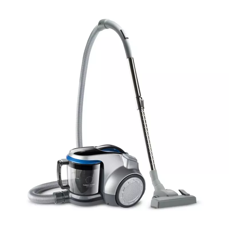 Cilindriskais putekļsūcējs Black & Decker BXVML700E — 700 W, 2 L putekļu tvertne, cikloniskā filtrācija, EPA filtrs, gumijas riteņi