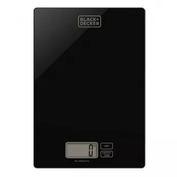 Elektroniskie virtuves svari Melns & Decker ES9900040B, rūdīts stikls, 5 kg ietilpība, 1 g precizitāte