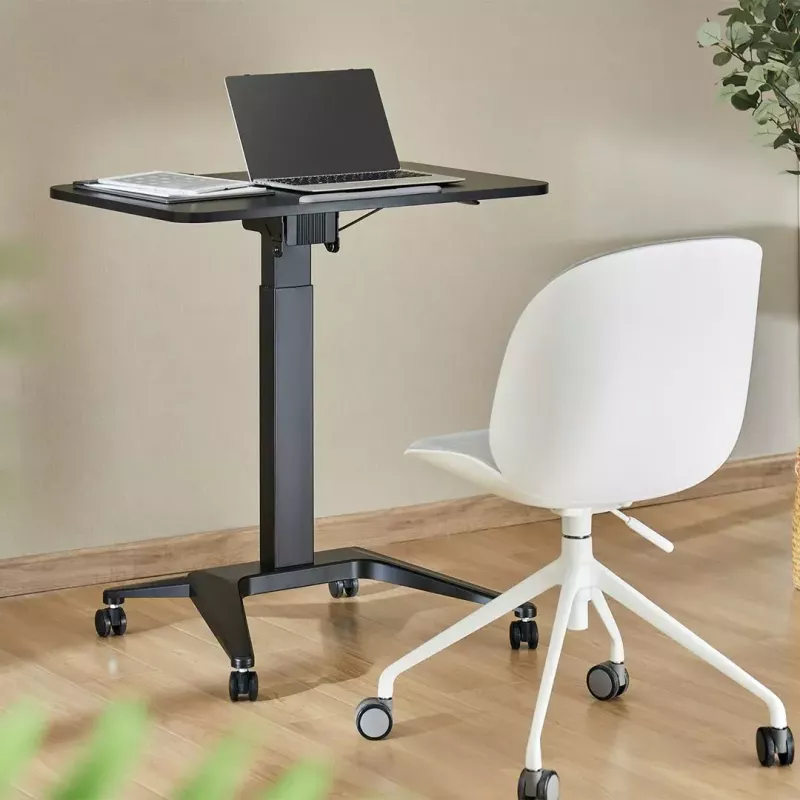 Mobilais klēpjdatora galds MACLEAN MC-453B ar pneimatisku augstuma regulēšanu, maks. augstums 109 cm, 8 kg ietilpība