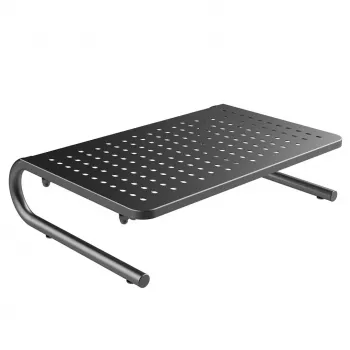 Portatīvā monitora paliktnis MACLEAN MC-948 13–32 collu ekrāniem, regulējams augstums un leņķis, melns, 370×235×100 mm, 20 kg kravnesība