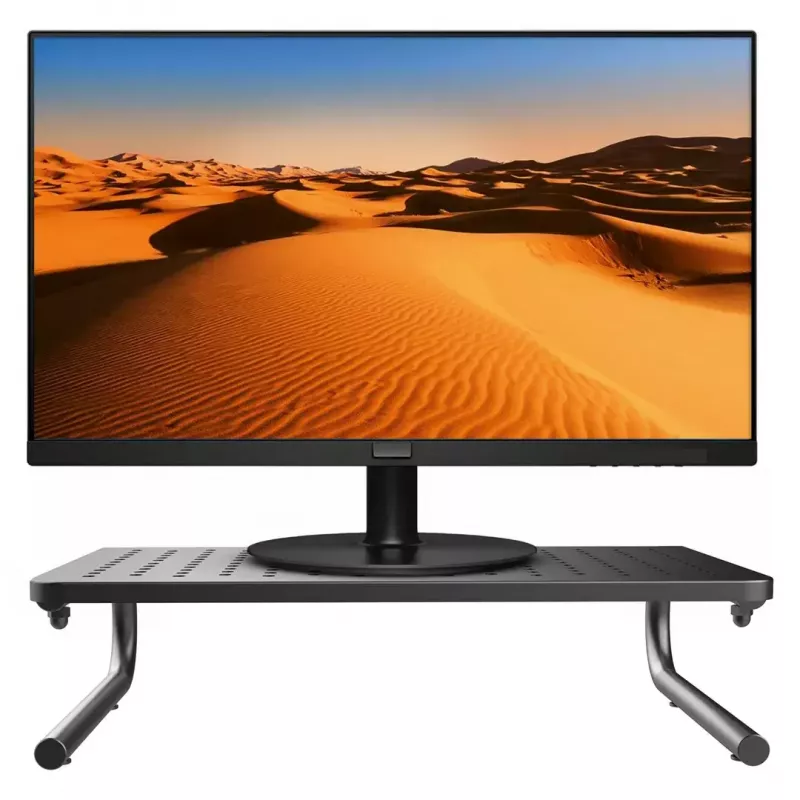Portatīvā monitora paliktnis MACLEAN MC-948 13–32 collu ekrāniem, regulējams augstums un leņķis, melns, 370×235×100 mm, 20 kg kravnesība