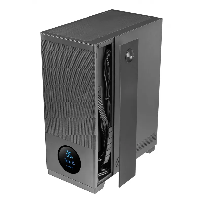 TACENS datora korpuss 2SAGITTA20 Midi Tornis, rūdīts stikls, ATX/Mikro-ITX/Mini-ITX, 1x3,5 collu + 2x2,5 collu, LED, iekļauti ventilatori