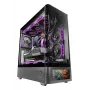 PC korpuss TACENS Mars Gaming MCLCDPRO Midi Tower — Melns, IPS 7.2 collu Displejs, Apakšējais barošanas bloks, ATX/Micro‑ATX/Mini‑ITX atbalsts
