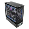 PC korpuss TACENS Mars Gaming MCLCDPRO Midi Tower — Melns, IPS 7.2 collu Displejs, Apakšējais barošanas bloks, ATX/Micro‑ATX/Mini‑ITX atbalsts